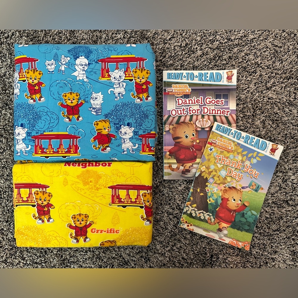 Daniel Tiger Fabric & Books